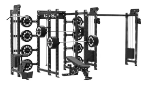 Power rack z bramą i wyciągiem góra/dół X4